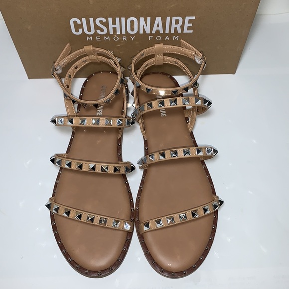 cushionaire 3 strap sandals